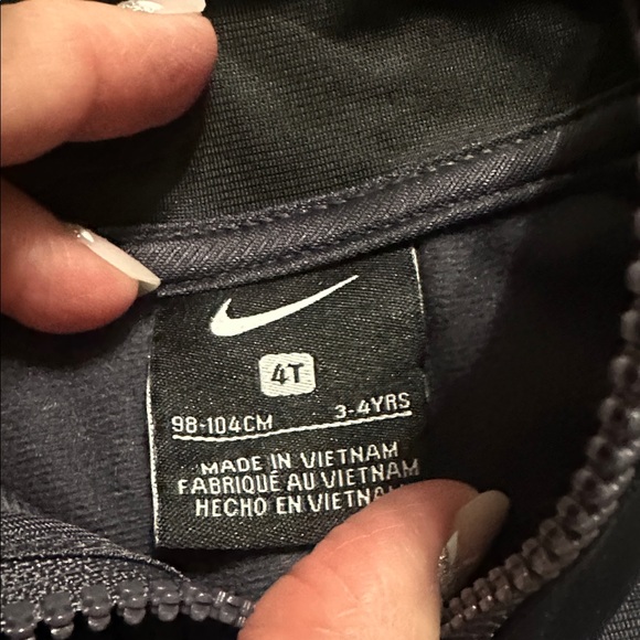 NWT Nike Black and Gray Tracksuit with Green Accents - Picture 3 of 5